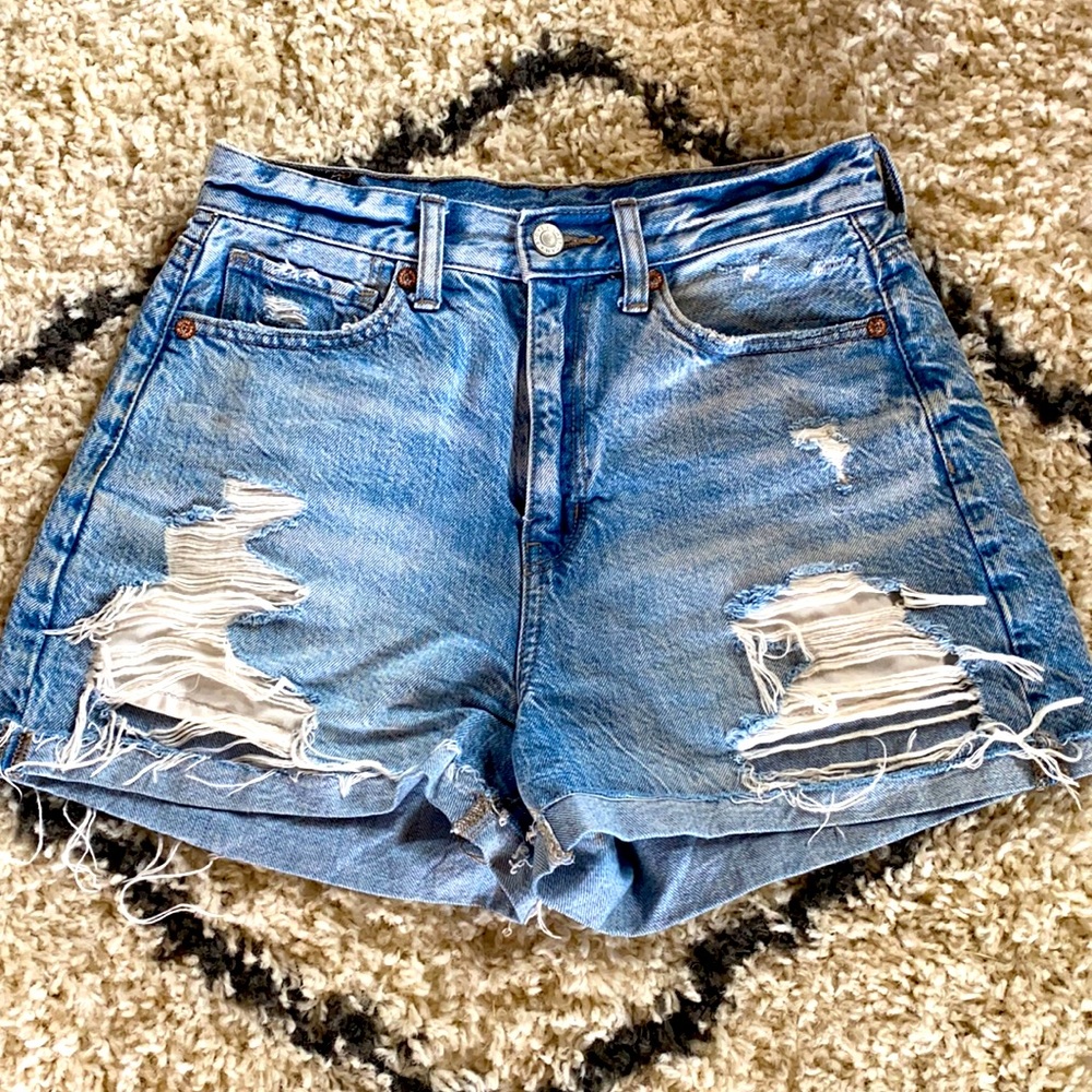 American Eagle High Rise Jean Shorts